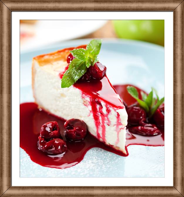Купить и печать на заказ Картины в рамке, багете Чизкейк
