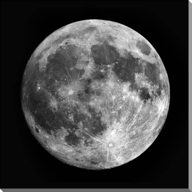 Картины на пластике, пеноркартоне A Photo Of The Moon