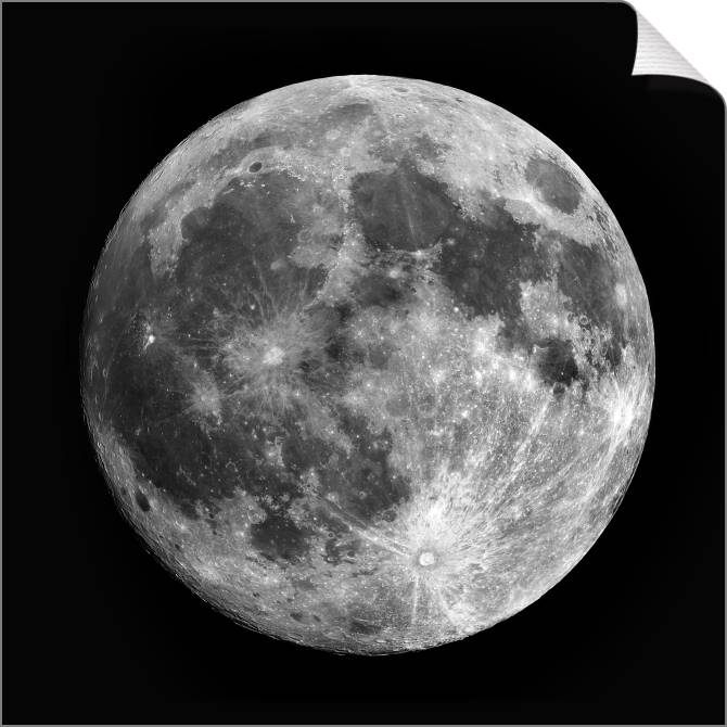 Купить и печать на заказ Картины на холсте Фото Луны