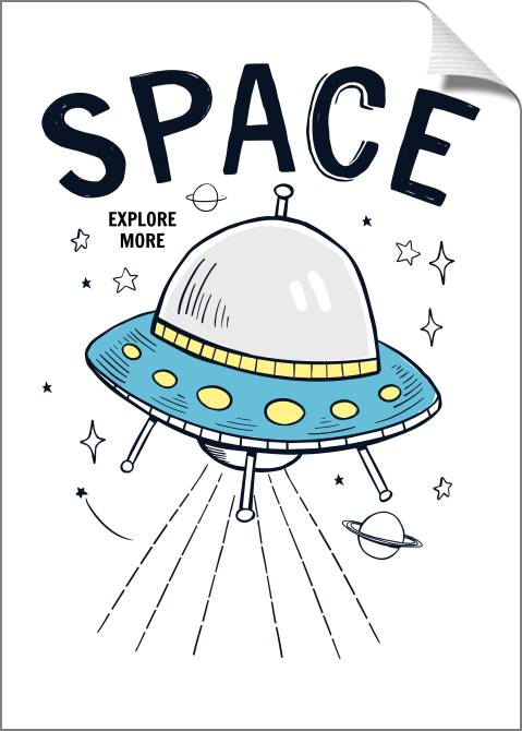 Купить и печать на заказ Картины на холсте Летающая тарелка