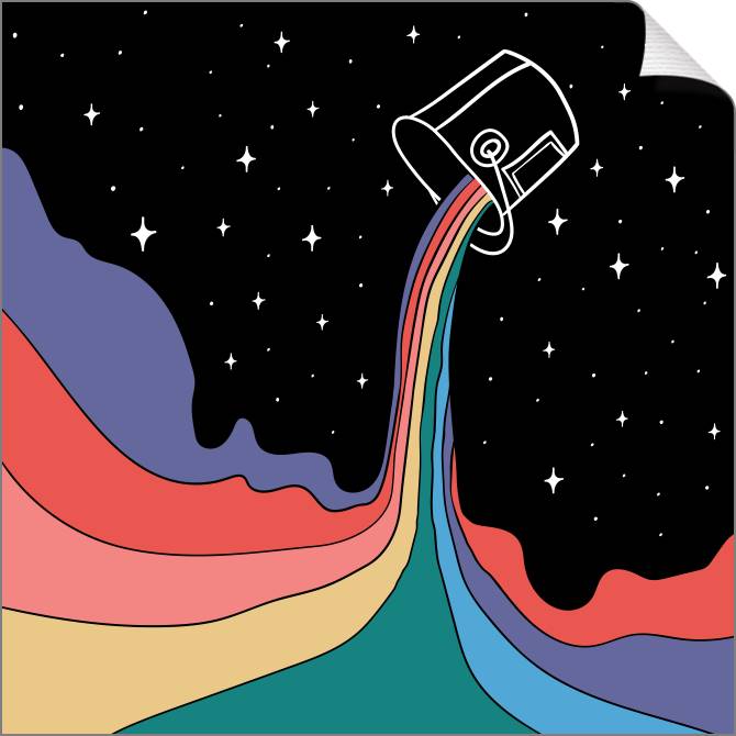 Купить и печать на заказ Картины на холсте Красочный космос