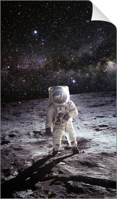 Купить и печать на заказ Картины на холсте Астронавт на луне