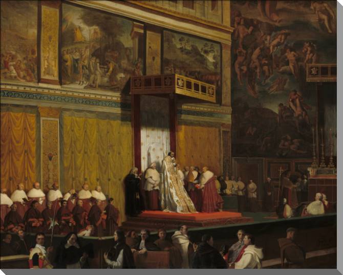 Купить и печать на заказ Картины на пластике, пеноркартоне Папа Пий VII в Сикстинской капелле