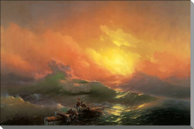 Купить и печать на заказ Картины на пластике, пеноркартоне Девятый вал