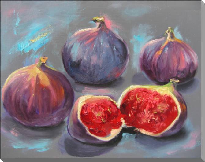 Купить и печать на заказ Картины на пластике, пеноркартоне Разрезанный инжир