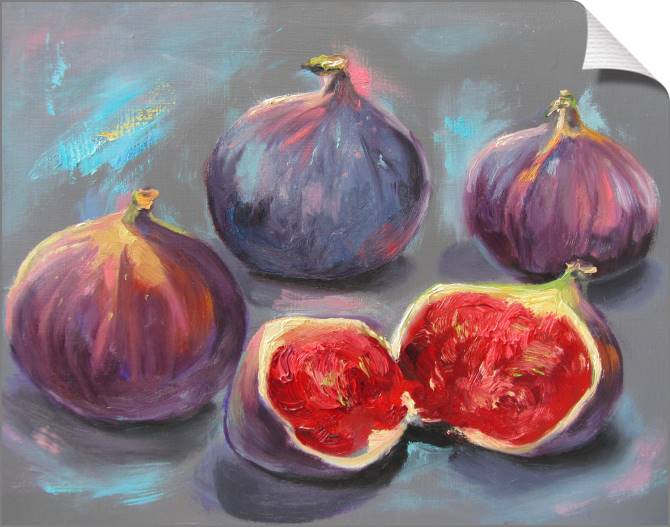 Купить и печать на заказ Картины на холсте Разрезанный инжир