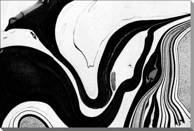 Купить и печать на заказ Картины на пластике, пеноркартоне Черно-белые разводы