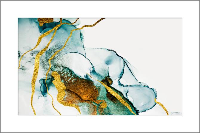 Paintings, photos from Passepartout Transparent abstraction of gold