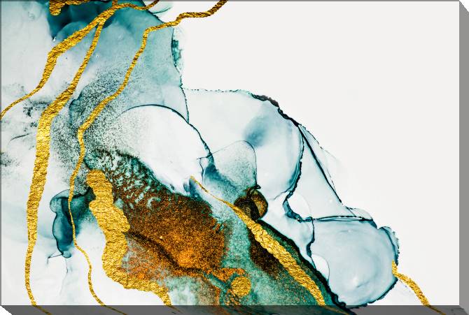 Paintings on canvas Transparent abstraction of gold