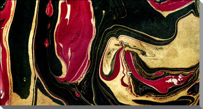 Купить и печать на заказ Картины на пластике, пеноркартоне Черно-розовая абстракция с золотом