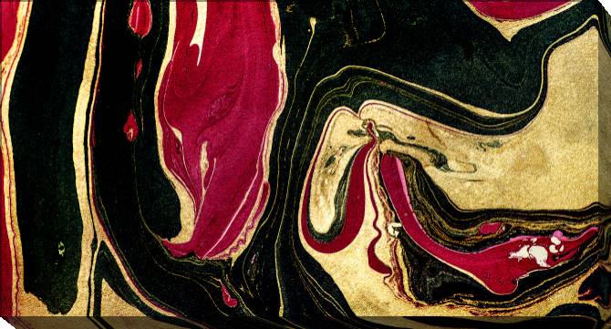 Paintings on canvas Black and pink abstract with gold