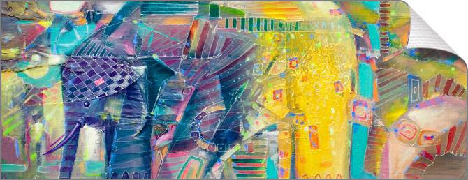 Купить и печать на заказ Картины на холсте Индийские слоны