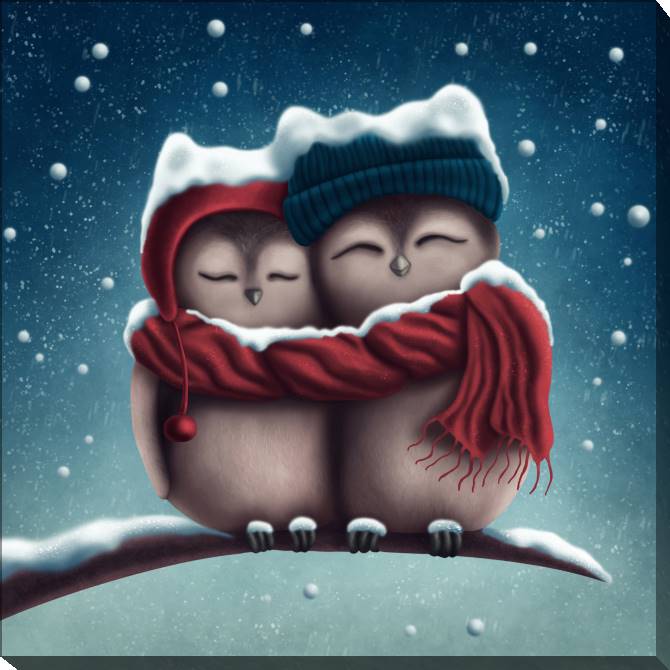 Картины на холсте Two owls