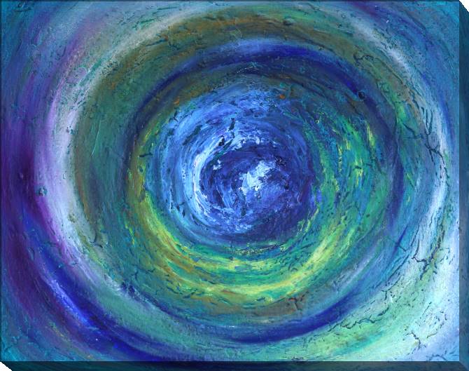 Картины на холсте Blue-green circles