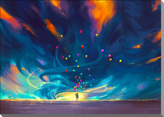 Картины на пластике, пеноркартоне Colorful fantasies