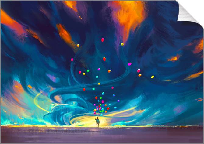 Купить и печать на заказ Картины на холсте Разноцветные фантазии