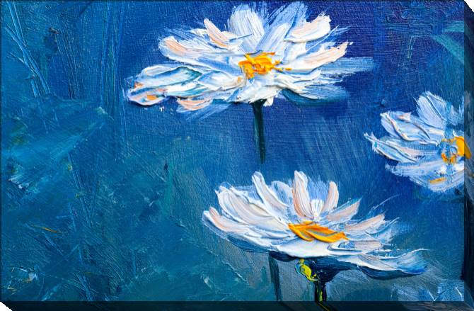 Paintings on canvas Daisies in the garden