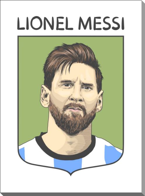 Картины на пластике, пеноркартоне Lionel Messi