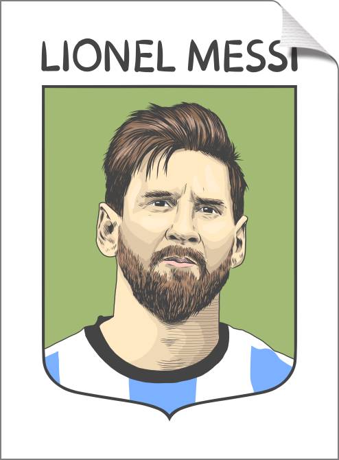 Купить и печать на заказ Картины на холсте Лионель Месси