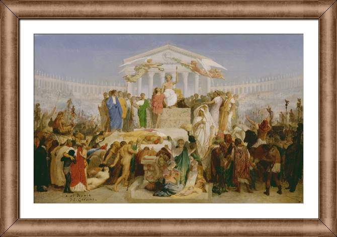 Купить и печать на заказ Картины в рамке, багете Век Августа, рождение Христа