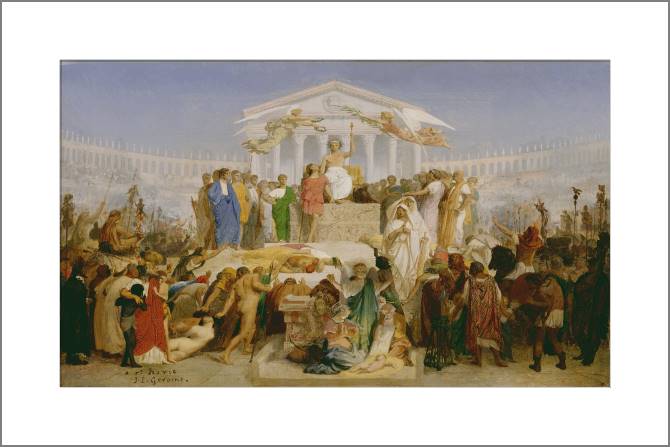 Купить и печать на заказ Картины, фото с паспарту Век Августа, рождение Христа