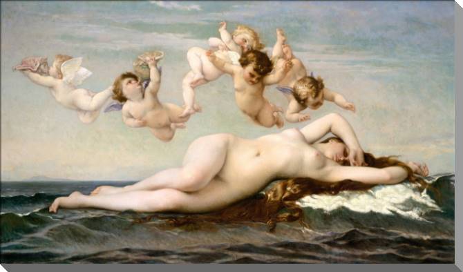 Картины на пластике, пеноркартоне The Birth Of Venus (Cabanel Alexander)