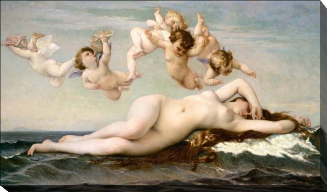 Картины на холсте The Birth Of Venus (Cabanel Alexander)
