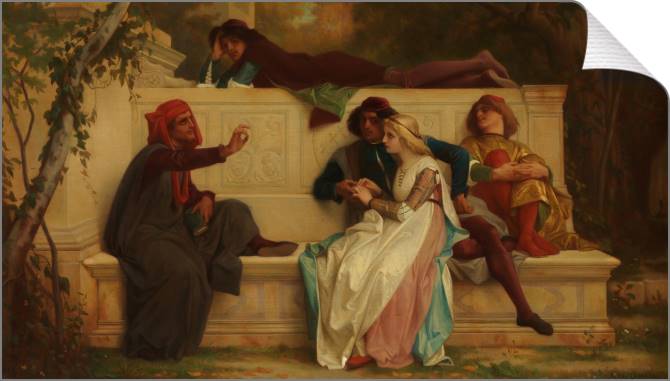 Paintings on canvas The Florentine poet (Alexandre Cabanel)