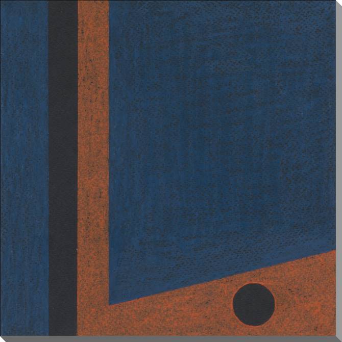 Картины на пластике, пеноркартоне Abstraction in minimalism blue