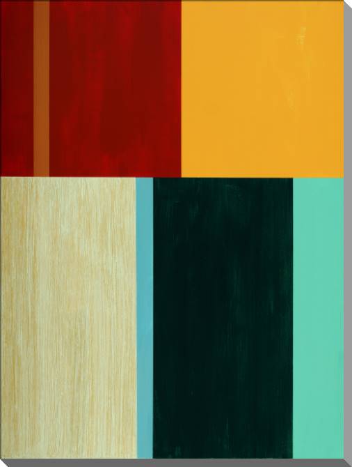 Paintings on plastic, foam cardboard Minimalistic abstraction of the rectangles