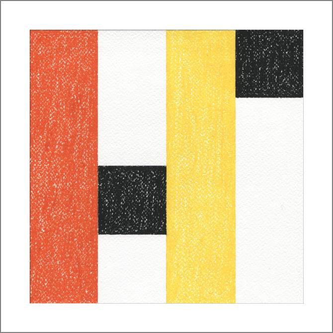 Купить и печать на заказ Картины, фото с паспарту Абстракция в минимализме с черными квадратами