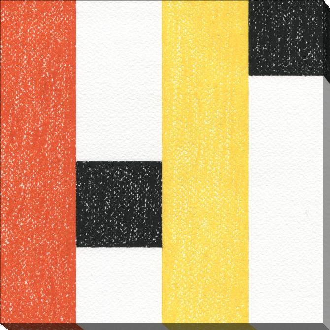 Картины на холсте Abstraction in minimalism, with black squares