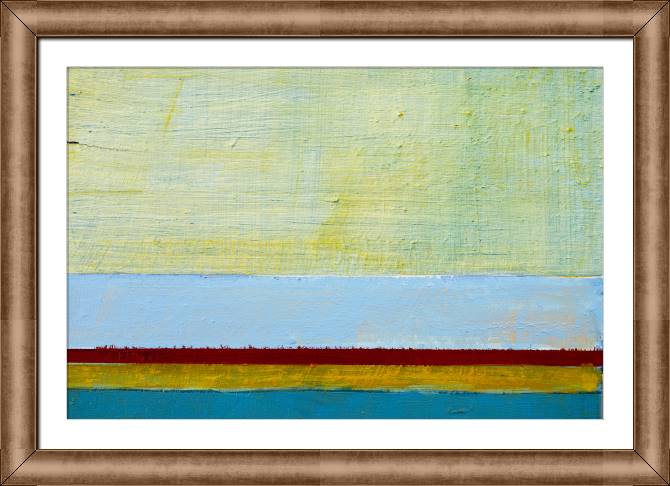 Купить и печать на заказ Картины в рамке, багете Абстракция в минимализме светло-зеленая