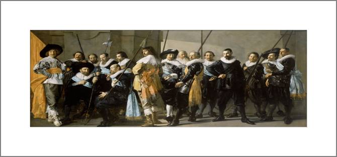 Купить и печать на заказ Картины, фото с паспарту Групповой портрет роты капитана Рейнера Реаля