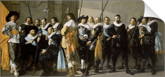 Paintings on canvas Group portrait the company of captain Rayner real (Frans Hals)