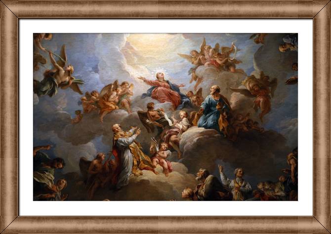 Купить и печать на заказ Картины в рамке, багете Роспись барокко