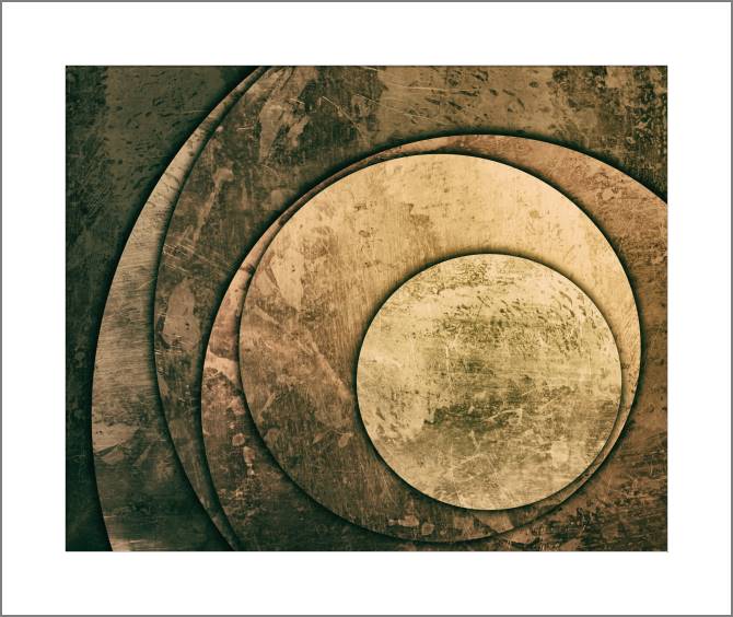 Paintings, photos from Passepartout Golden circles