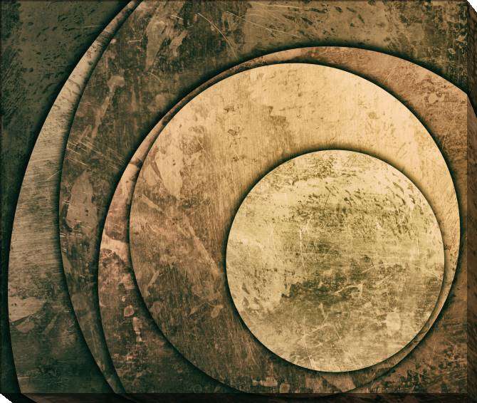 Paintings on canvas Golden circles
