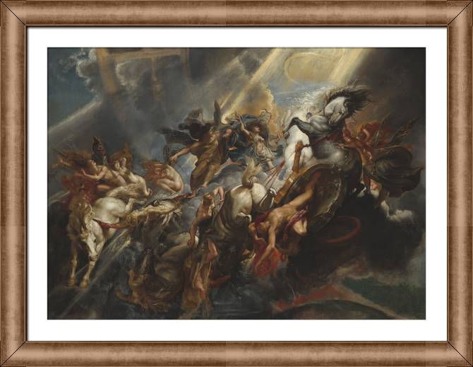 Купить и печать на заказ Картины в рамке, багете Падение Фаэтона
