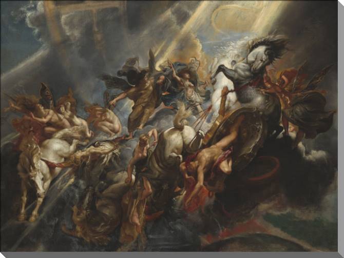 Картины на пластике, пеноркартоне The fall of Phaeton (Peter Paul Rubens)