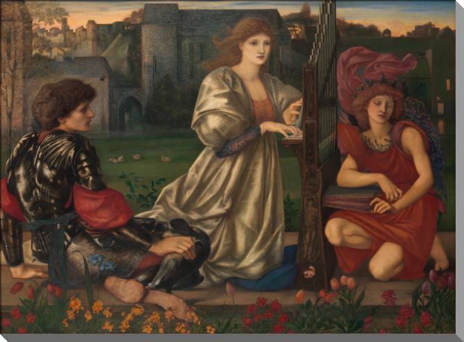 Картины на пластике, пеноркартоне Love song (Edward Coley Burne-Jones)