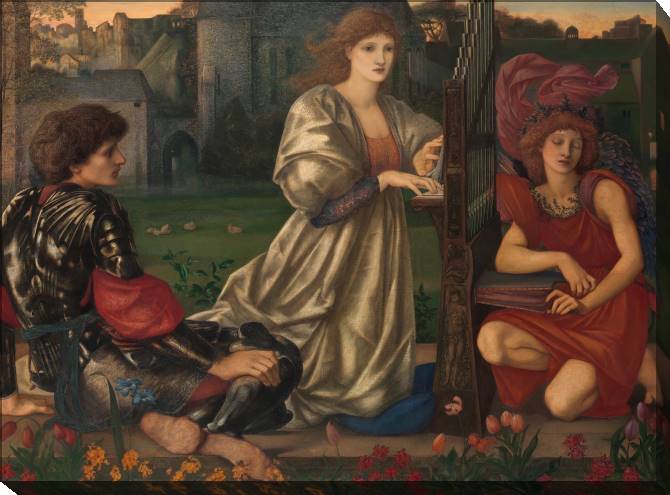 Paintings on canvas Love song (Edward Coley Burne-Jones)