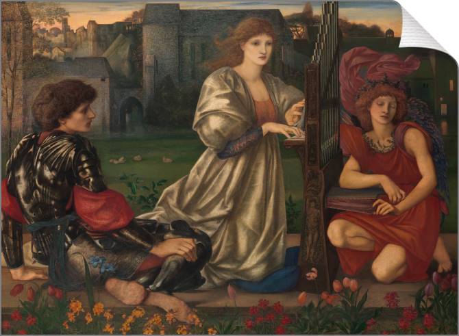 Paintings on canvas Love song (Edward Coley Burne-Jones)