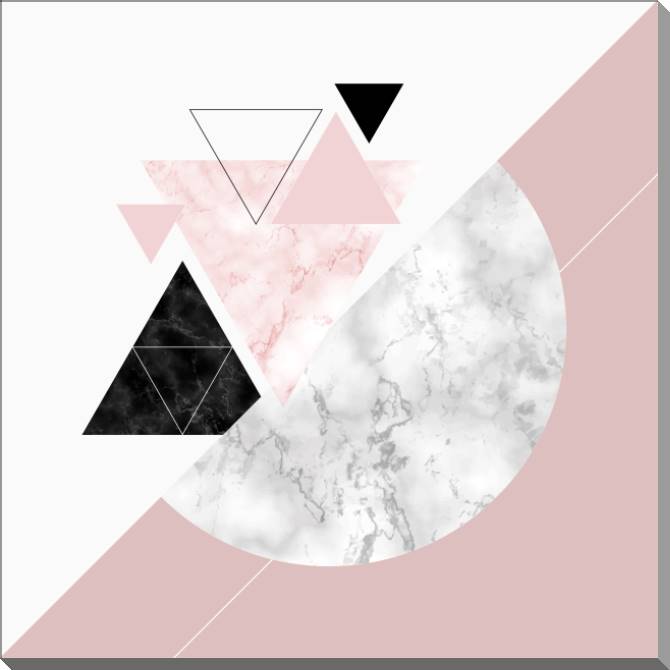 Картины на пластике, пеноркартоне Marble on pink