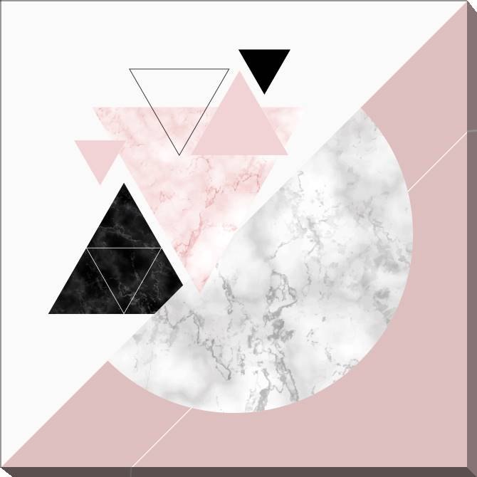 Картины на холсте Marble on pink