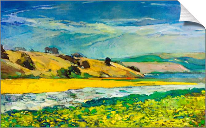 Картины на холсте The river and rocks