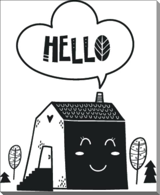 Картины на пластике, пеноркартоне Children's Playhouse