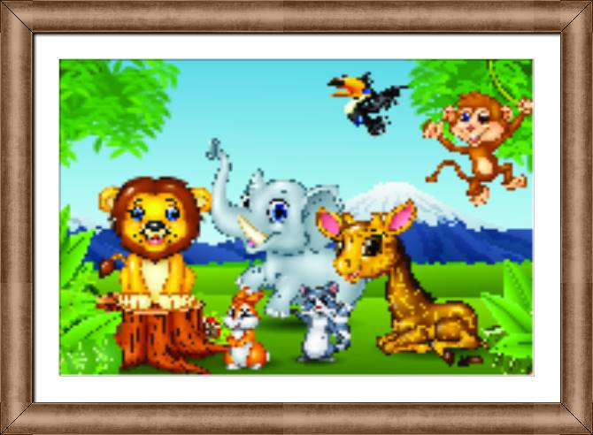 Купить и печать на заказ Картины в рамке, багете Животный мир