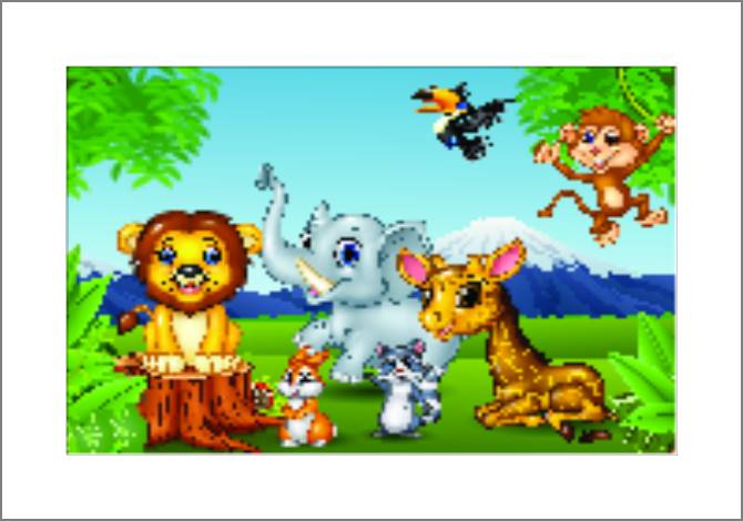 Купить и печать на заказ Картины, фото с паспарту Животный мир