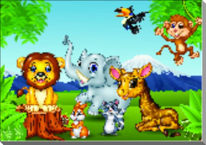 Картины на пластике, пеноркартоне Animal world